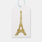 GoldEiffelturm Geschenkanhänger (Rückseite)
