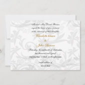 Goldeiffelturm Pariser Hochzeitseinladung Einladung (Rückseite)