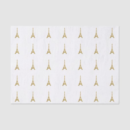 GoldEiffelturm Seidenpapier (Vorderseite)