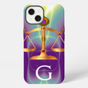 GOLDEINE WAAGEN DES GESETZES MIT EDDELSTEIN-MONOGR iPhone HÜLLE