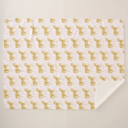 GoldEinhörner Sherpadecke (Vorderseite (Horizontal))
