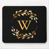 Goldel Floral Monogram Mousepad (Vorne)