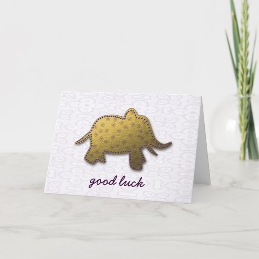 Goldelefant Karte (Vorderseite)