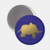 Goldelefant Magnet (Vorderseite/Rückseite)