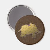 Goldelefant Magnet (Vorderseite/Rückseite)