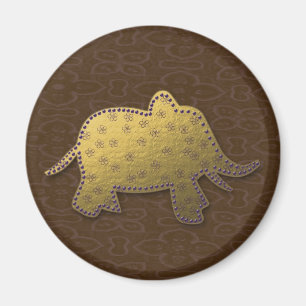 Goldelefant Magnet