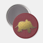 Goldelefant Magnet (Vorderseite/Rückseite)
