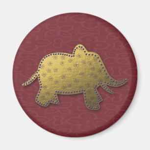 Goldelefant Magnet