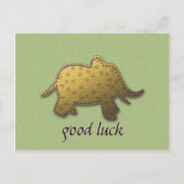 Goldelefant Postkarte (Vorderseite)