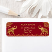 Goldelefanten der indischen Hochzeitsmarone (Insitu)