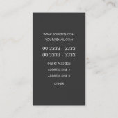 GoldElegante Vertikale Visitenkarte (Rückseite)