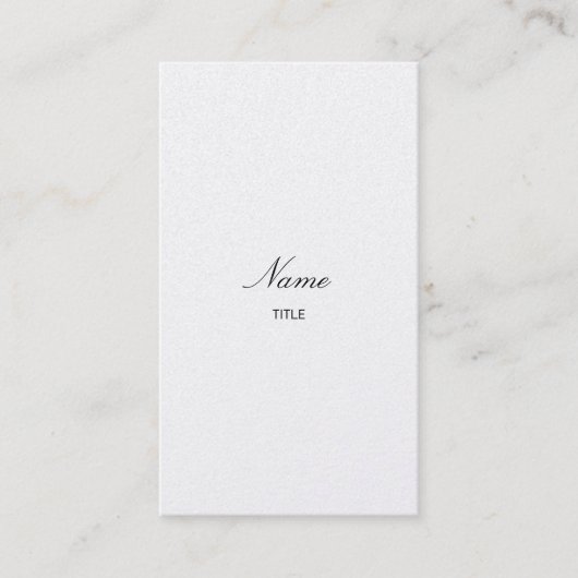 GoldElegante Vertikale Visitenkarte (Vorderseite)