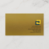 Goldeleganz-internationale globale visitenkarte (Rückseite)