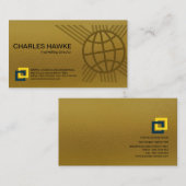 Goldeleganz-internationale globale visitenkarte (Vorne/Hinten)