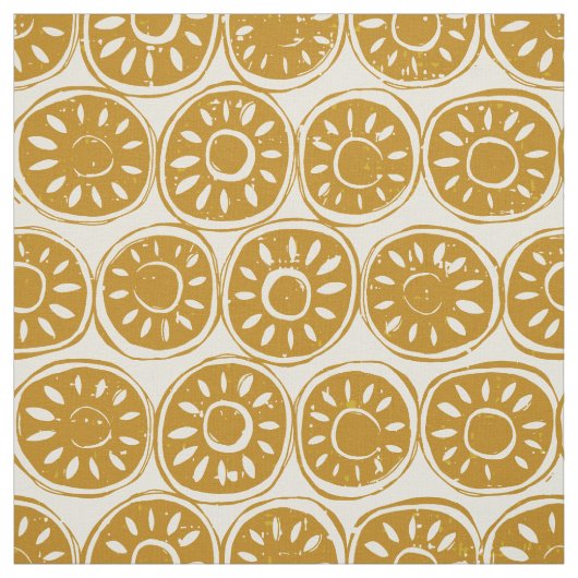 Goldelfenbein aus Blume Stoff (Muster)