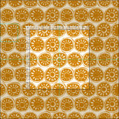 Goldelfenbein aus Blume Stoff (Kachel)