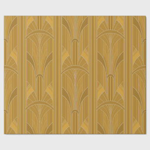 Golden20s Art Déco - Gelbes Gold Geschenkpapier