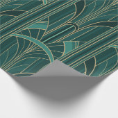 Golden20s Art Deco Verflechtungen Architekturbüche Geschenkpapier (Ecke)