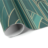 Golden20s Art Deco Verflechtungen Architekturbüche Geschenkpapier (Rolleneckpunkt)