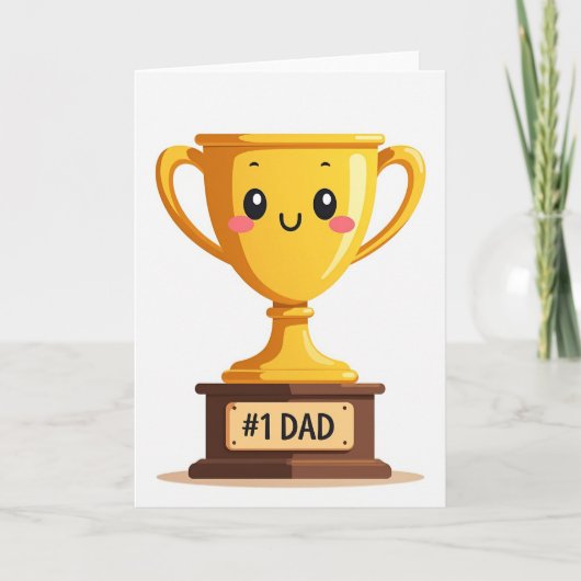 Golden 1 Dad Trophy Karte (Vorderseite)