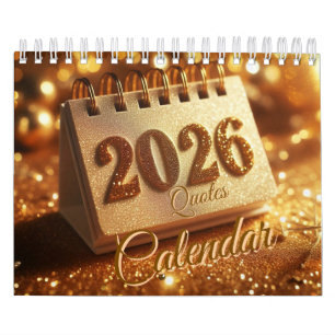 golden 2026 Kalender mit Anführungszeichen