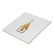 Golden "3-D" Bell Tower Fliese (Seite)