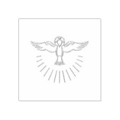 Golden 3-D Blick auf den Heiligen Geist Gummistempel (Prägung)