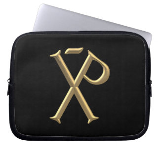Golden "3-D" Chi-Rho 3 Laptopschutzhülle