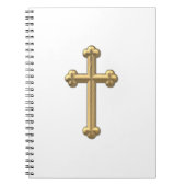 Golden "3-D" Cross 2 Notizblock (Vorderseite)