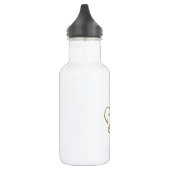 Golden "3-D" Fleur-de-lis Edelstahlflasche (Links)