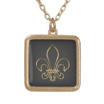 Golden "3-D" Fleur-de-lis