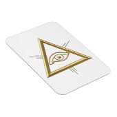 Golden "3-D" Gottes Augensymbol Magnet (Rechte Seite)