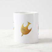 Golden "3-D" Heiliger Geist Jumbo-Tasse (Vorderseite)