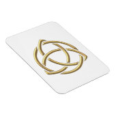 Golden "3-D" Holy Trinity Symbol 2 Magnet (Rechte Seite)