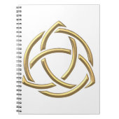 Golden "3-D" Holy Trinity Symbol 2 Notizblock (Vorderseite)