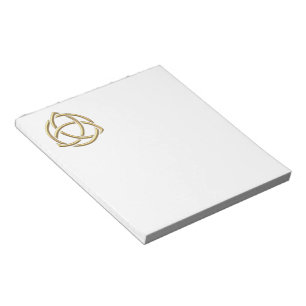 Golden "3-D" Holy Trinity Symbol 2 Notizblock