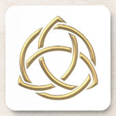 Golden "3-D" Holy Trinity Symbol 2 Untersetzer (Vorderseite)