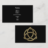 Golden "3-D" Holy Trinity Symbol 2 Visitenkarte (Vorne/Hinten)
