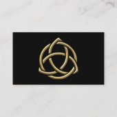 Golden "3-D" Holy Trinity Symbol 2 Visitenkarte (Rückseite)