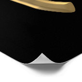 Golden "3-D" IHC Christogram Poster (Ecke)