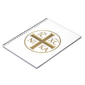 Golden "3-D" Jesus Christus: Conquers Notizblock (Linke Seite)