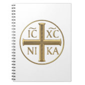 Golden "3-D" Jesus Christus: Conquers Notizblock (Vorderseite)