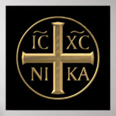 Golden "3-D" Jesus Christus: Conquers Poster (Vorne)