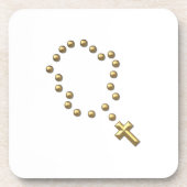 Golden "3-D" Kapsel oder Rosary Untersetzer (Vorderseite)