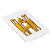 Golden "3-D" Kathedrale 2 Magnet (Rechte Seite)