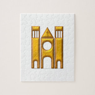 Golden "3-D" Kathedrale 2 Puzzle