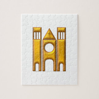 Golden "3-D" Kathedrale 2 Puzzle