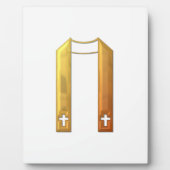 Golden "3-D" Liturgical Stole Fotoplatte (Vorderseite)