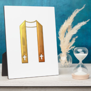 Golden "3-D" Liturgical Stole Fotoplatte