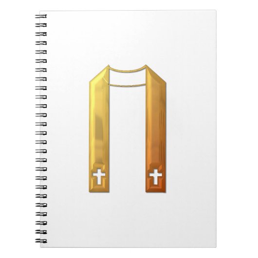 Golden "3-D" Liturgical Stole Notizblock (Vorderseite)
